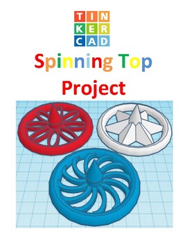 Preview of TinkerCAD step-by-step instructions for Spinning Top