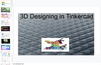Preview of TinkerCad Design Project:Full Distance Learning Starter