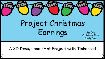 Preview of Tinkercad 3D Printed Christmas Earring Set 1