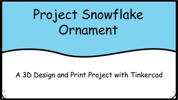 Preview of Tinkercad 3D Printed Snowflake Ornament