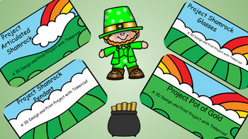 Preview of Tinkercad 3D Printed St. Patrick's Day Bundle