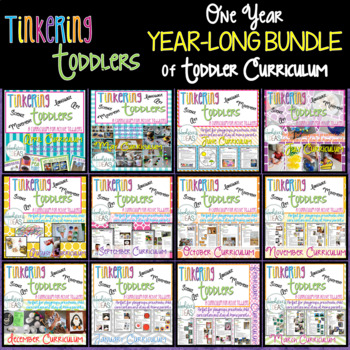 Preview of Tinkering Toddlers YEAR-LONG BUNDLE of Toddler Curriculum