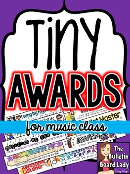 Preview of Tiny Award Certificates for Everyday Music Classroom