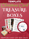Tiny Christmas Card Gift Boxes Craft