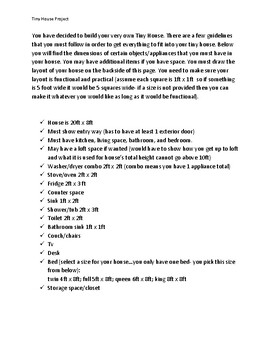 Tiny House Project Scale Drawing