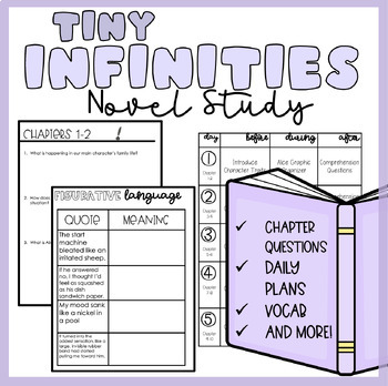 Preview of Tiny Infinities | Novel Study | Printable | Independent Work Packet