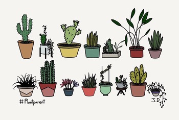 Little Plant Doodles – TheCoffeeMonsterzCo