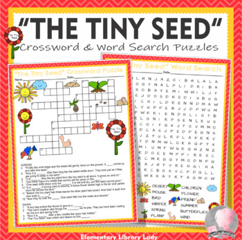 Tiny Seed Activities Eric Carle Crossword Puzzle Word Search TpT