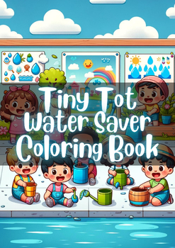 Preview of Tiny Tot Water Saver Coloring Book: 50 Eco-Friendly Pages for Kids