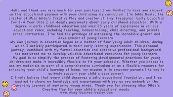 Preview of Tiny Treasures Early Education for 3-4 Year Olds
