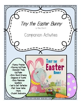 Preview of Tiny the Easter Bunny Companion Activities