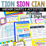 Tion, Sion & Cian Suffix Activities Digital & Printable Ph