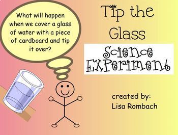 Preview of Tip the Glass Science Experiment Smart Board Lesson Primary Grades