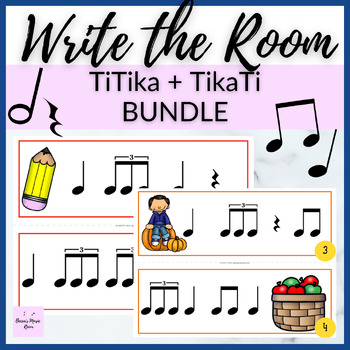 Preview of Tiplet Write the Room BUNDLE for Music Rhythm Review