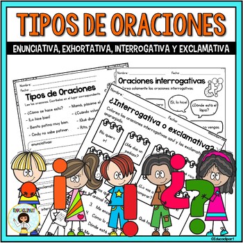 Preview of Tipos de Oraciones (Spanish types of sentences)