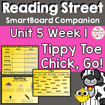 Preview of Tippy-Toe Chick, Go! SmartBoard Companion 1st First Grade