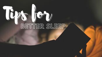 Preview of Tips For Better Sleep - Minilesson