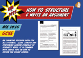 Tips For GCSE Students On Structuring And Writing An Argument (14-16 years)