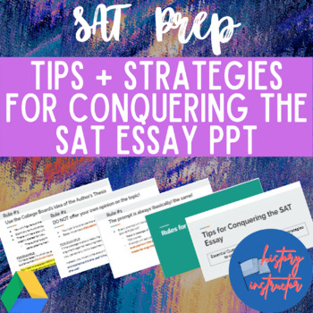 Preview of Tips & Strategies for Conquering the SAT Essay