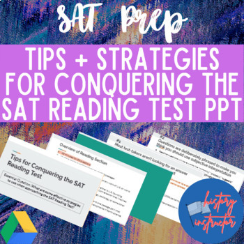 Preview of Tips & Strategies for Conquering the SAT Reading Test