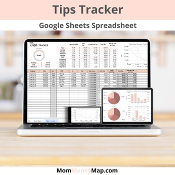 Preview of Tips Tracker Google Sheets Spreadsheet
