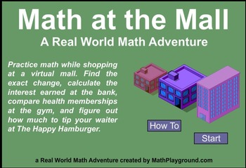 Preview of Using Percent -Discounts and Sales Tax:Tips and Sales Tax Webquest;Math Webquest