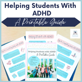 Preview of Tips for ADHD Students: A Guide to Support ADHD Organization Skills