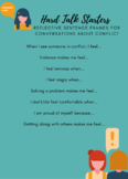 Tips for Having Hard Conversations About Conflict: Sentence Frames