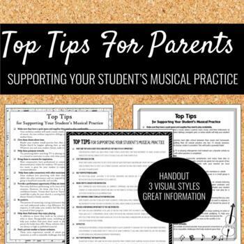 Preview of Tips for Parents for Supporting Student Practice | handout