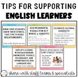 Tips for Teachers of ELs