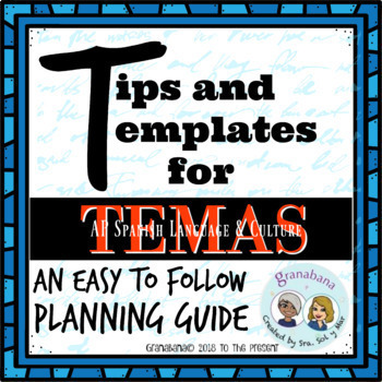 Preview of Tips for Temas Peek | AP Spanish Templates for Teaching Towards Empowerment