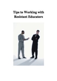 Tips for Working with Resistant Educators for Coaches and 