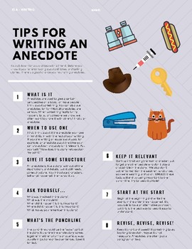 Preview of Tips for Writing an Anecdote