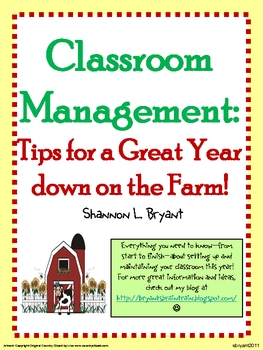 Preview of Back to School Classroom Management (Farm Theme)