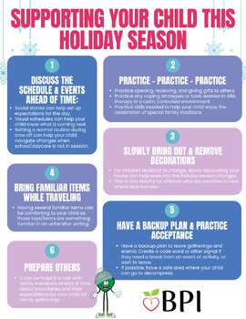 Preview of Tips for supporting children this Holiday Season