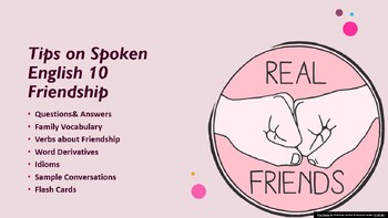 Preview of Tips on Spoken English 10 Friendship