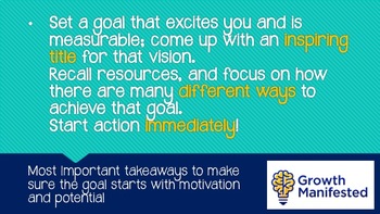 Preview of Tips to Goal Setting Poster