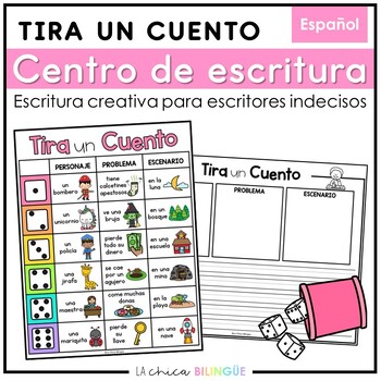 Preview of Tira y Crea un Cuento {Roll and Create a Story in Spanish}