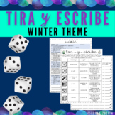 Tira y Escribe Roll and Write Spanish Winter Activity | PDF