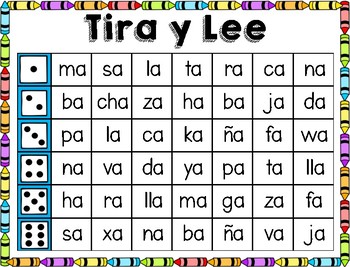 Tira y Lee - Letter and Syllables Fluency by CraftyMsMendoza | TpT