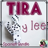Tira y lee - Roll and Read Spanish letters and syllables *Bundle*