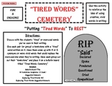 "Tired Words Cemetery" Putting Over-used Words to Rest