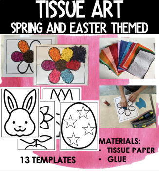 Preview of Tissue Art | Spring & Easter Themed | 13 Templates