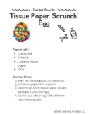 Tissue Paper Scrunch Egg Craft