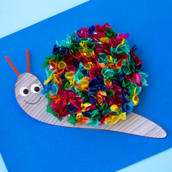 Preview of Tissue Paper Snail Craft (Spring and Summer)