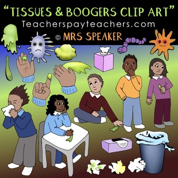 Preview of Tissues & Boogers Clip Art