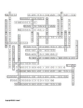 Tissues of the Body Crossword by Everything Science and Beyond TpT