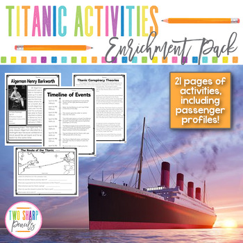 Preview of Titanic Activities | Comprehension | Passenger Biographies | Conspiracy Theories