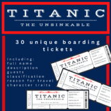 Titanic Boarding Tickets