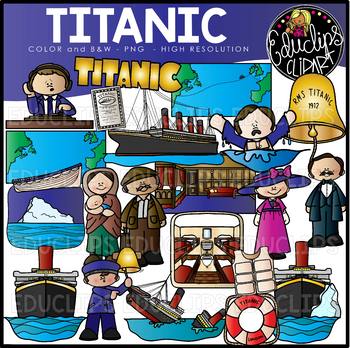 Preview of Titanic Clip Art Set {Educlips Clipart)